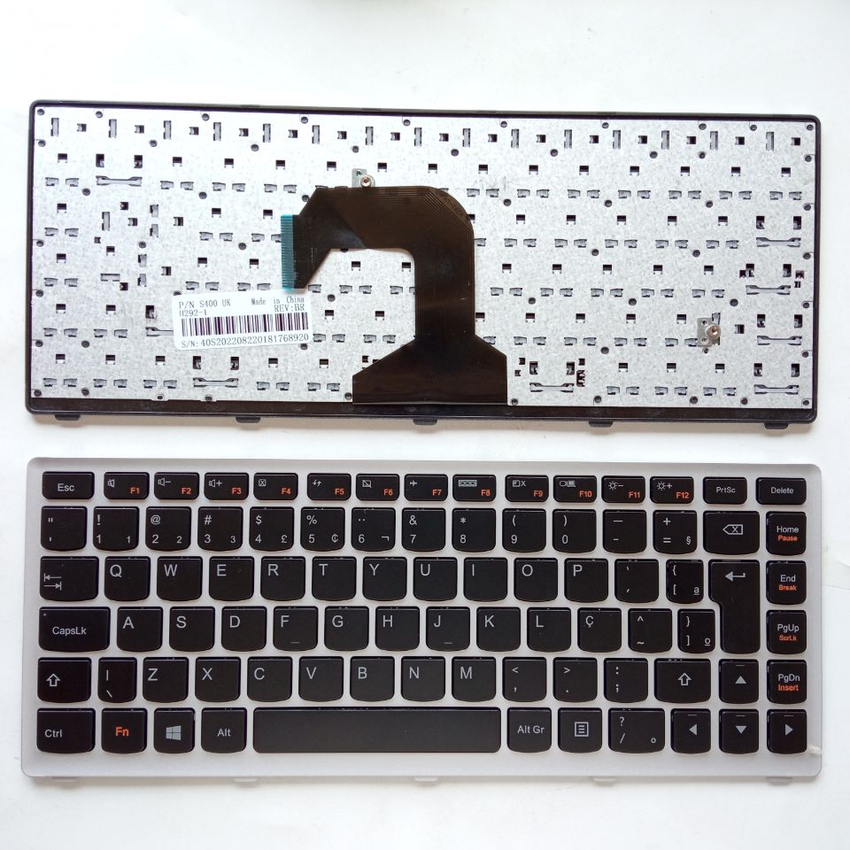 Picture of New Replacement Laptop Keyboard For LENOVO S400/S300/S405/S410/S310/M40-35 SILVER FRAME BLACK (OEM) BR Layout